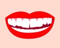 ÃÅ¾ÃÂÃÂ½ÃÂ¾ÃÂ²ÃÂ½Ãâ¹ÃÂµ RGSmile mouth with crooked teeth. Vector isolated elements EPS10BSmile mouth with crooked teeth. Vector isolated